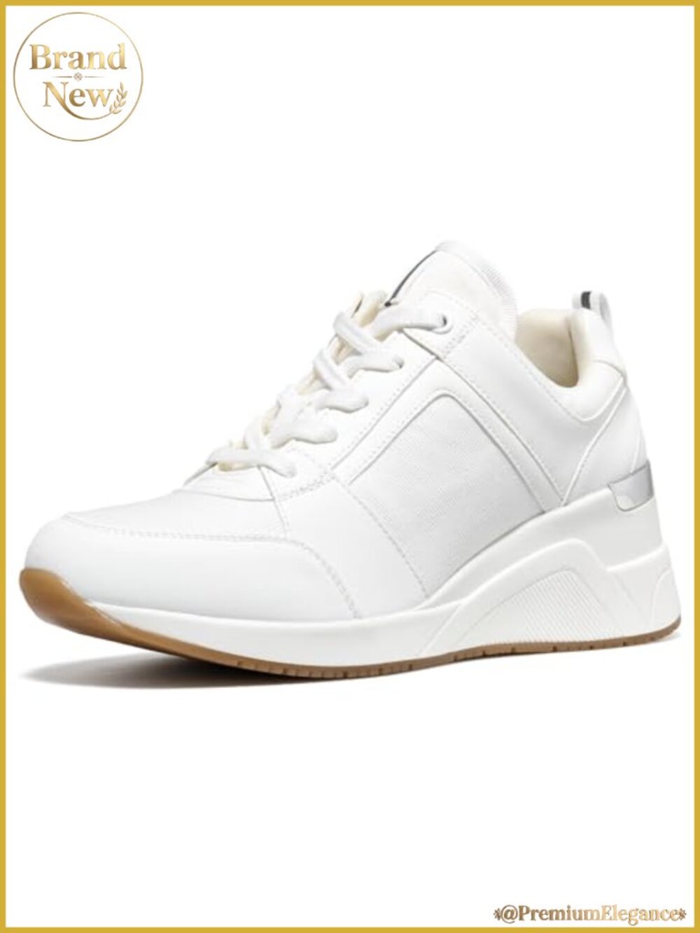 Wedge Sneakers for Women 5cm Heel Non-Slip Cushioned Knit Fashion Tennis Shoes